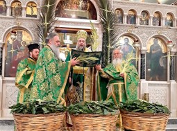 Η Κυριακή των Βαΐων στον Μητροπολιτικό Ναό Αγίου Νικολάου Τρικάλων (φωτο)