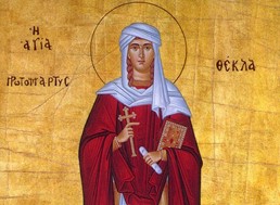 Η εορτή της Αγίας Θέκλας σήμερα 