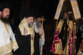 H τελετή ενθρόνισης του νέου  Καθηγούμενου της Ιεράς Μονής Αγίου Βησσαρίωνος