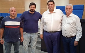 Συνάντηση του Δημάρχου Μετεώρων Θ.Αλέκου με τον Yπουργό Eσωτερικών κ. Θεόδωρο Λιβάνιο στην Λάρισα