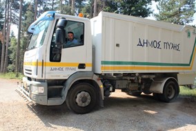 Η Πολιτική Προστασία του Δήμου Πύλης στην πυρκαγιά στα Στουρναραίικα
