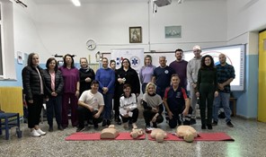Παροχή πρώτων βοηθειών και χρήση αυτόματου εξωτερικού απινιδωτή στη Λυγαριά