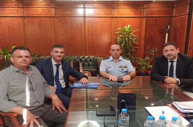 Συνάντηση Αναγνώστου - Μητσικού με τον Αρχηγό της Ελληνικής Αστυνομίας Αντιστράτηγο Κ.Σκούμα 