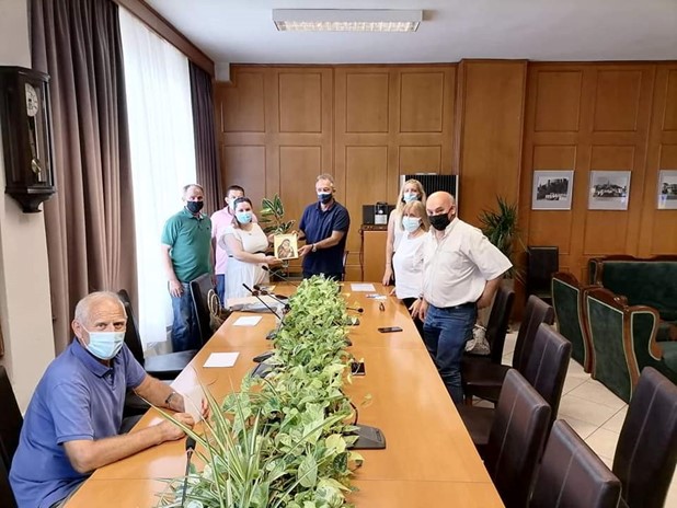 Επίσκεψη των συλλόγων Βαθυρρεύματος και Παράμερου στον Χρήστο Μιχαλάκη